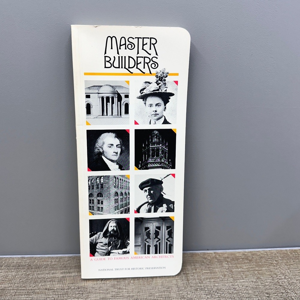 Master Builders Guide to Famous American Architects 1985 Building Watchers Book